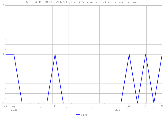 METHANOL REFORMER S.L (Spain) Page visits 2024 