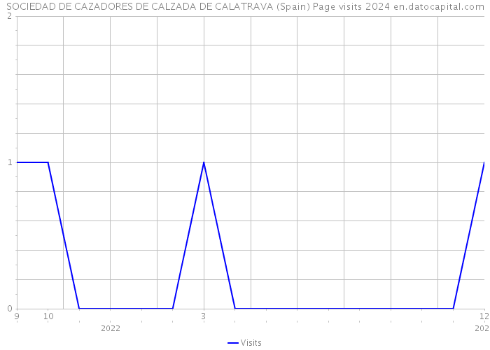 SOCIEDAD DE CAZADORES DE CALZADA DE CALATRAVA (Spain) Page visits 2024 