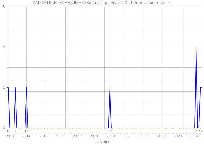 RAMON BUENECHEA IMAZ (Spain) Page visits 2024 