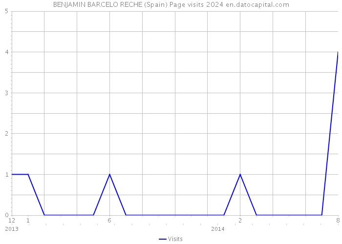 BENJAMIN BARCELO RECHE (Spain) Page visits 2024 