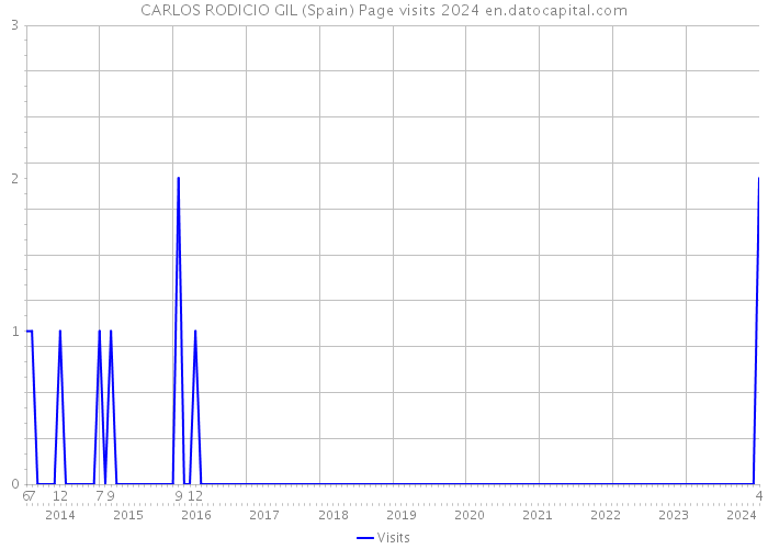 CARLOS RODICIO GIL (Spain) Page visits 2024 