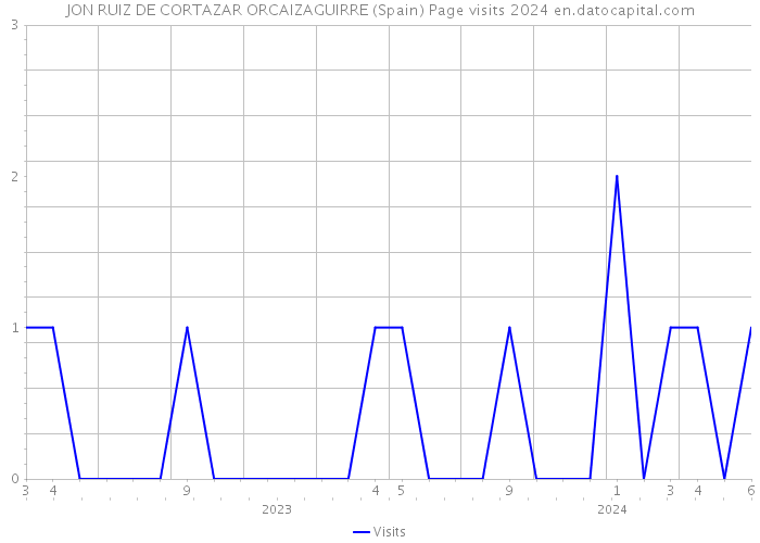 JON RUIZ DE CORTAZAR ORCAIZAGUIRRE (Spain) Page visits 2024 