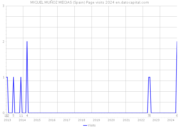 MIGUEL MUÑOZ MEGIAS (Spain) Page visits 2024 