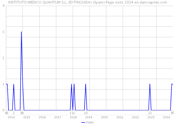 INSTITUTO MEDICO QUANTUM S.L. (EXTINGUIDA) (Spain) Page visits 2024 