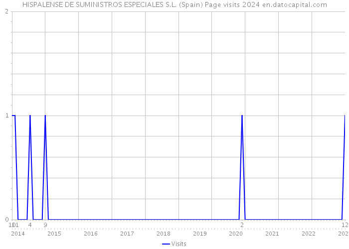 HISPALENSE DE SUMINISTROS ESPECIALES S.L. (Spain) Page visits 2024 