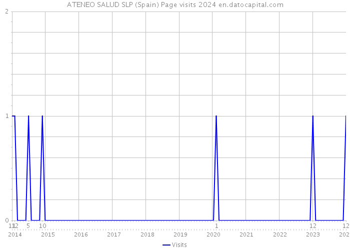 ATENEO SALUD SLP (Spain) Page visits 2024 