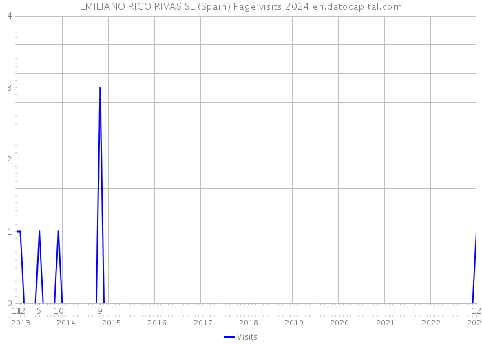 EMILIANO RICO RIVAS SL (Spain) Page visits 2024 