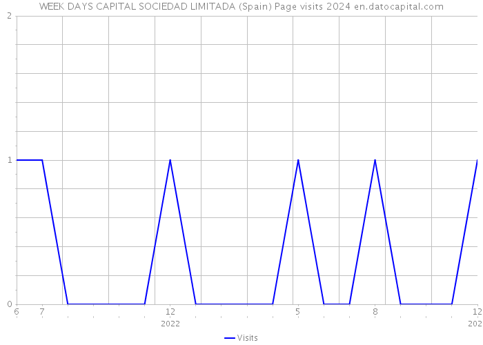 WEEK DAYS CAPITAL SOCIEDAD LIMITADA (Spain) Page visits 2024 