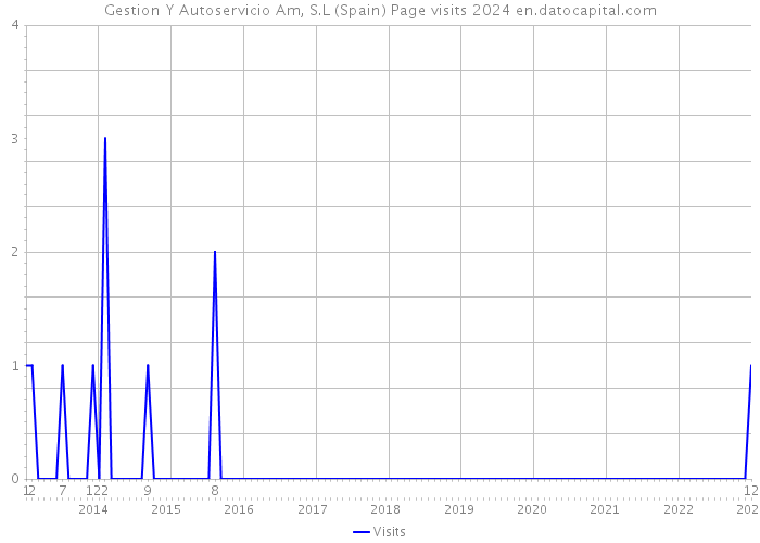 Gestion Y Autoservicio Am, S.L (Spain) Page visits 2024 