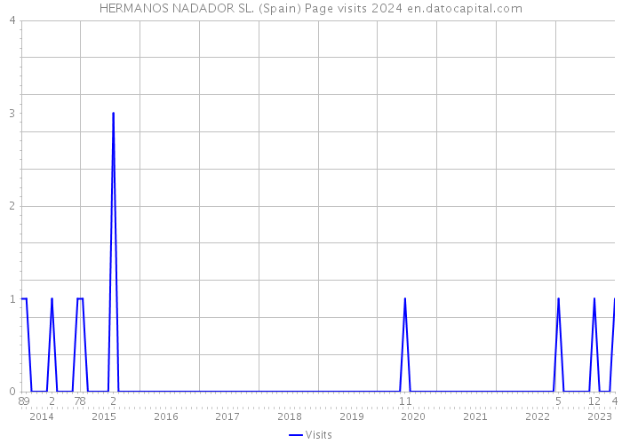 HERMANOS NADADOR SL. (Spain) Page visits 2024 