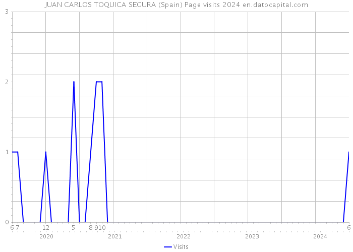 JUAN CARLOS TOQUICA SEGURA (Spain) Page visits 2024 