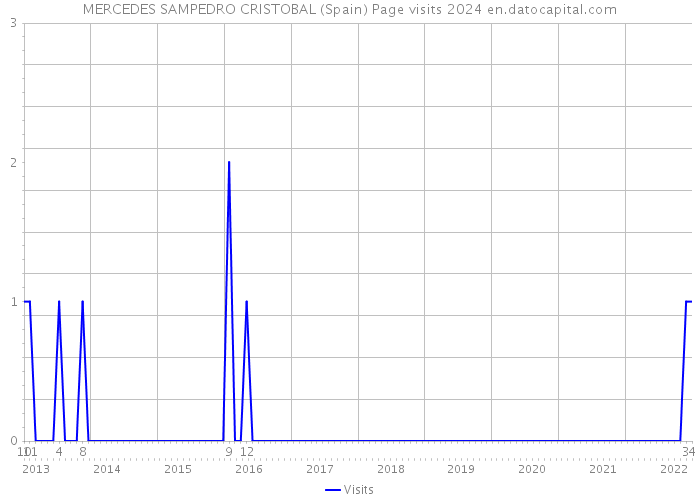 MERCEDES SAMPEDRO CRISTOBAL (Spain) Page visits 2024 