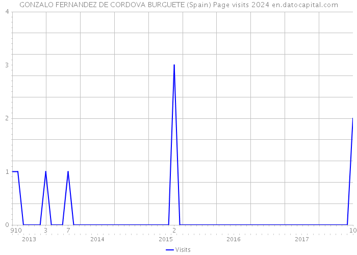 GONZALO FERNANDEZ DE CORDOVA BURGUETE (Spain) Page visits 2024 