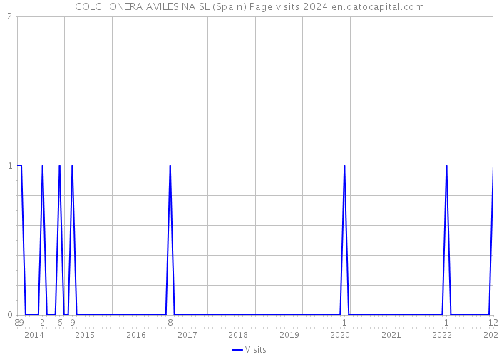 COLCHONERA AVILESINA SL (Spain) Page visits 2024 