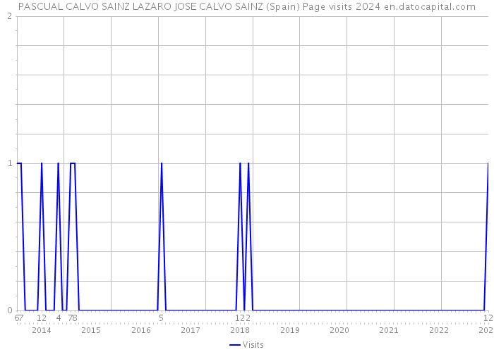 PASCUAL CALVO SAINZ LAZARO JOSE CALVO SAINZ (Spain) Page visits 2024 