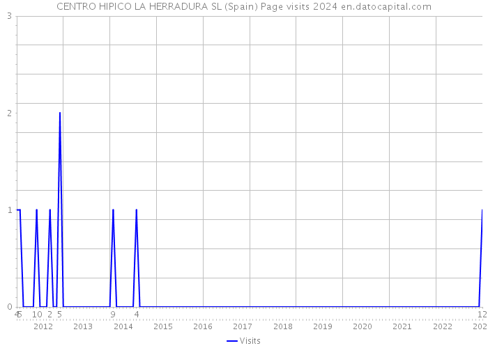 CENTRO HIPICO LA HERRADURA SL (Spain) Page visits 2024 
