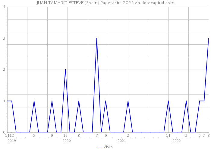JUAN TAMARIT ESTEVE (Spain) Page visits 2024 