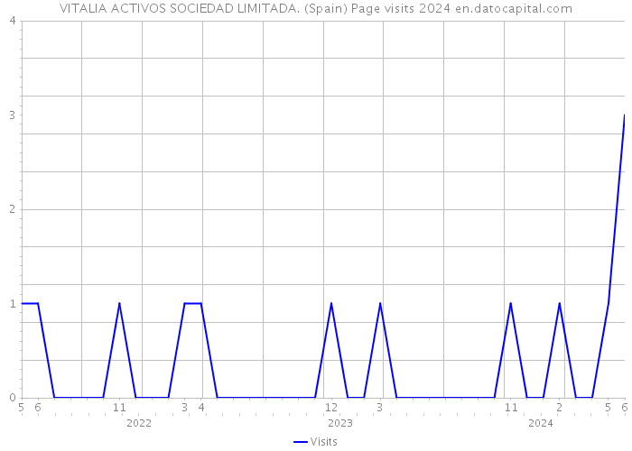 VITALIA ACTIVOS SOCIEDAD LIMITADA. (Spain) Page visits 2024 