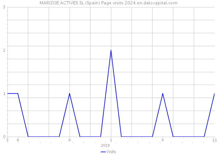 MARIZOE ACTIVES SL (Spain) Page visits 2024 