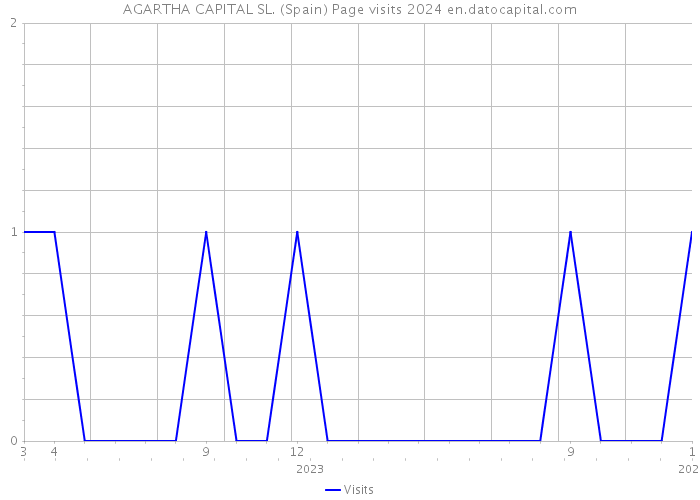 AGARTHA CAPITAL SL. (Spain) Page visits 2024 