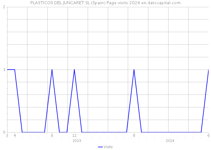 PLASTICOS DEL JUNCARET SL (Spain) Page visits 2024 
