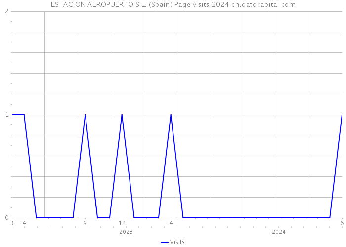 ESTACION AEROPUERTO S.L. (Spain) Page visits 2024 