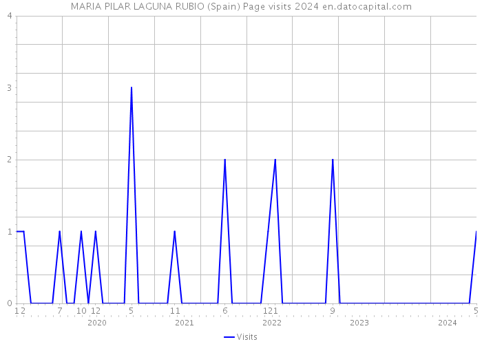 MARIA PILAR LAGUNA RUBIO (Spain) Page visits 2024 