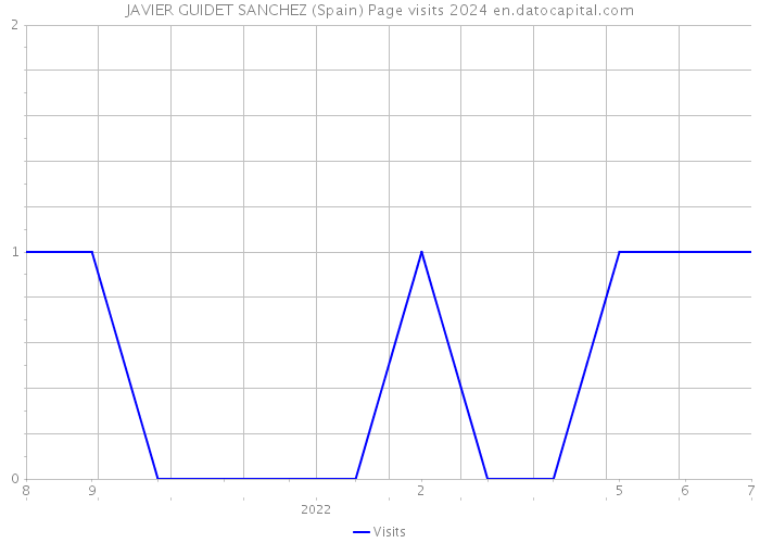 JAVIER GUIDET SANCHEZ (Spain) Page visits 2024 