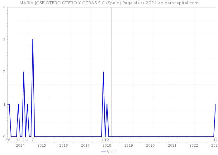 MARIA JOSE OTERO OTERO Y OTRAS S C (Spain) Page visits 2024 