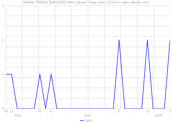 MARIA TERESA ENRIQUEZ AMO (Spain) Page visits 2024 