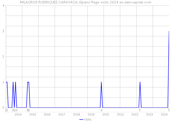 MILAGROS RODRIGUEZ CARAVACA (Spain) Page visits 2024 