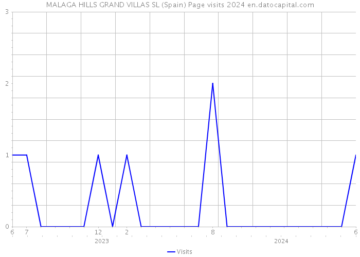 MALAGA HILLS GRAND VILLAS SL (Spain) Page visits 2024 