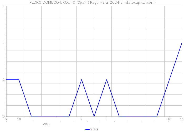 PEDRO DOMECQ URQUIJO (Spain) Page visits 2024 