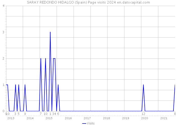 SARAY REDONDO HIDALGO (Spain) Page visits 2024 