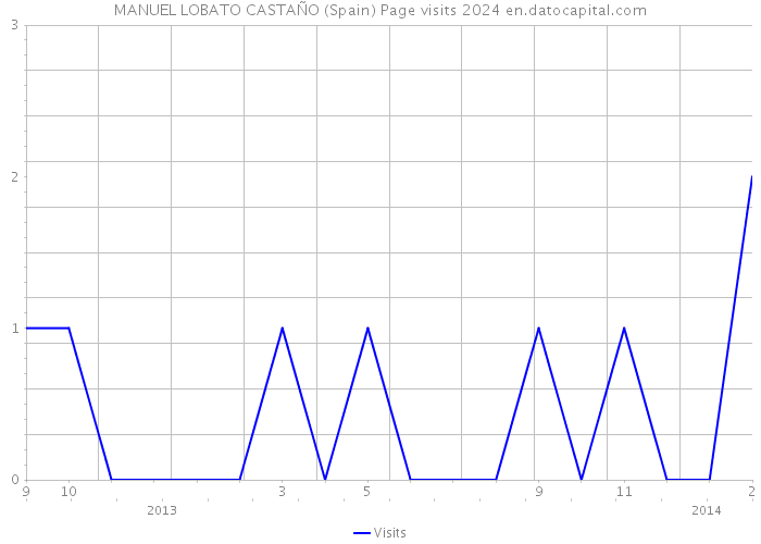 MANUEL LOBATO CASTAÑO (Spain) Page visits 2024 