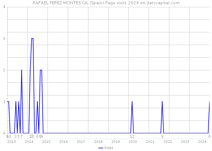 RAFAEL PEREZ MONTES GIL (Spain) Page visits 2024 