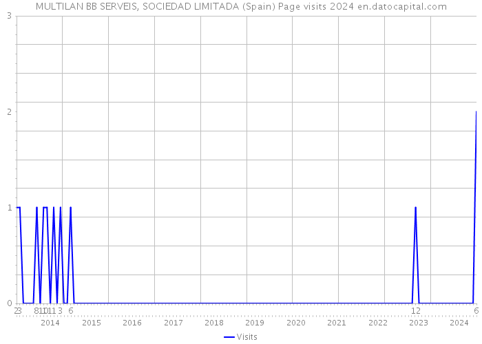 MULTILAN BB SERVEIS, SOCIEDAD LIMITADA (Spain) Page visits 2024 