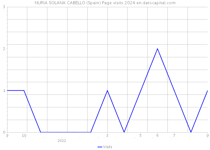 NURIA SOLANA CABELLO (Spain) Page visits 2024 