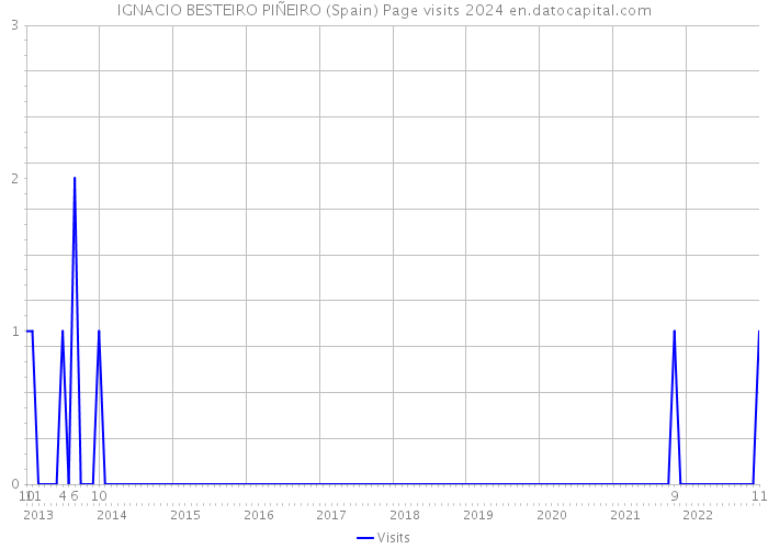 IGNACIO BESTEIRO PIÑEIRO (Spain) Page visits 2024 