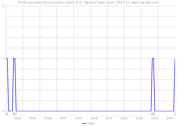 Perforaciones Horizontales Lekin S.A. (Spain) Page visits 2024 