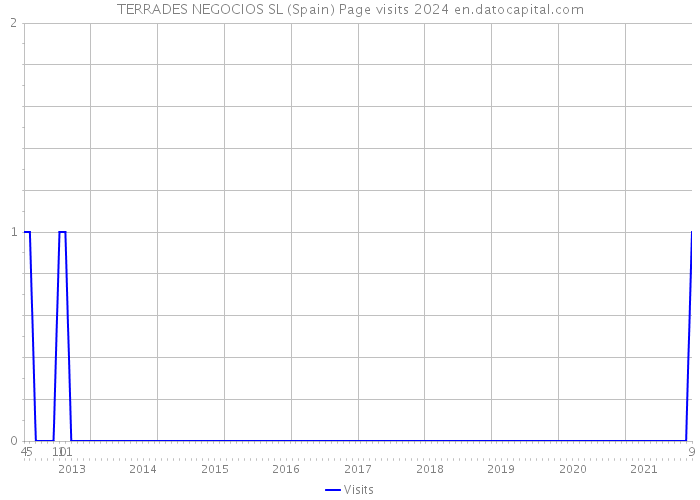 TERRADES NEGOCIOS SL (Spain) Page visits 2024 