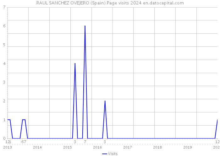 RAUL SANCHEZ OVEJERO (Spain) Page visits 2024 