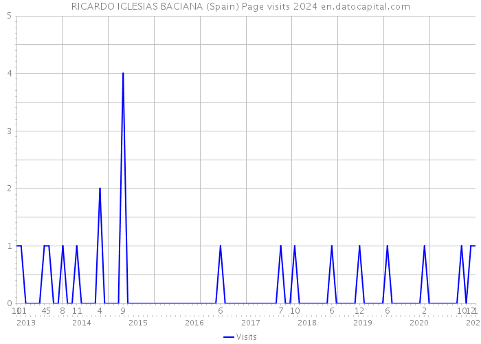 RICARDO IGLESIAS BACIANA (Spain) Page visits 2024 