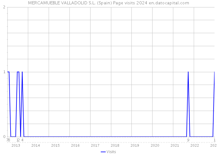 MERCAMUEBLE VALLADOLID S.L. (Spain) Page visits 2024 