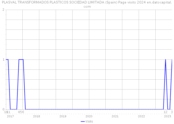 PLASVAL TRANSFORMADOS PLASTICOS SOCIEDAD LIMITADA (Spain) Page visits 2024 