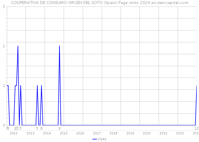 COOPERATIVA DE CONSUMO VIRGEN DEL SOTO (Spain) Page visits 2024 