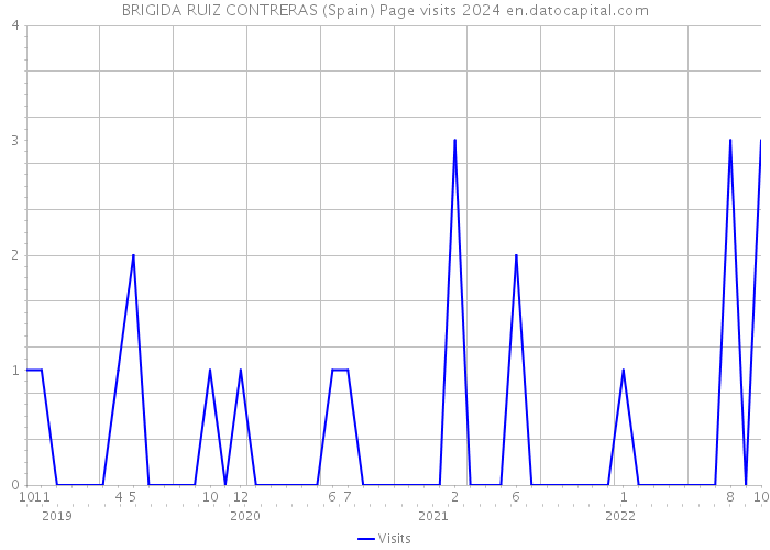 BRIGIDA RUIZ CONTRERAS (Spain) Page visits 2024 