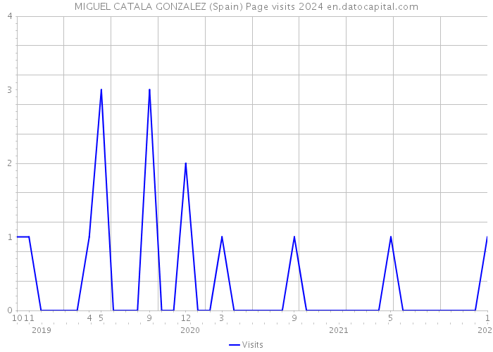 MIGUEL CATALA GONZALEZ (Spain) Page visits 2024 