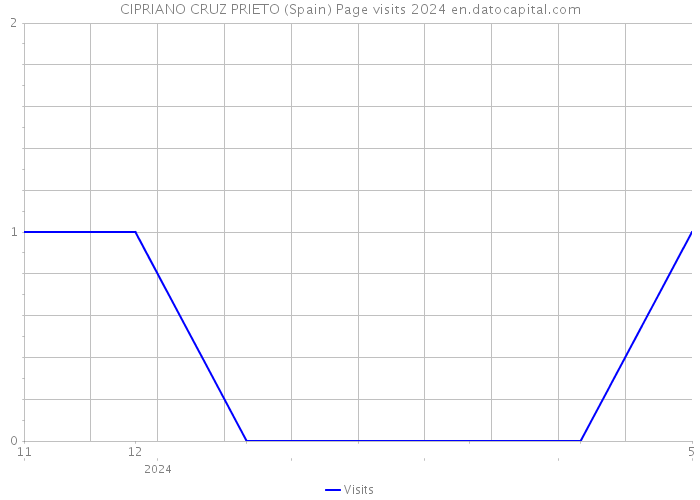 CIPRIANO CRUZ PRIETO (Spain) Page visits 2024 