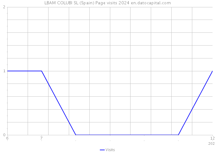 LBAM COLUBI SL (Spain) Page visits 2024 